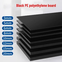Black HDPE Board Wear Resistant PE Plate Polyethylene Handmade Model Plastic Gaskets Cutting Carving Processing Thick 1mm-30mm