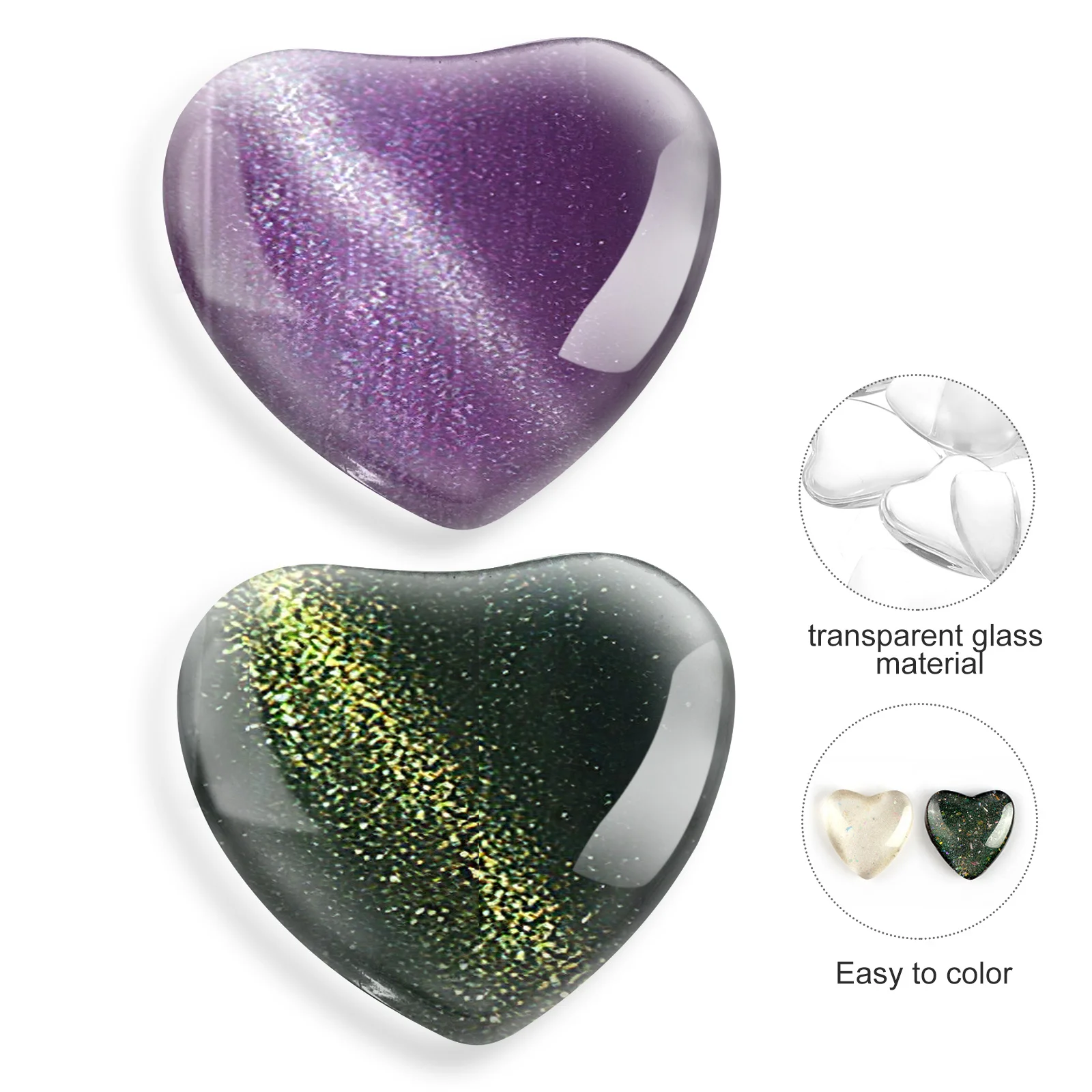 

30Pcs Glass Nail Color Chart Clear Display Beads Practical Nail Polish Showing Stand for Use Polish Board Display