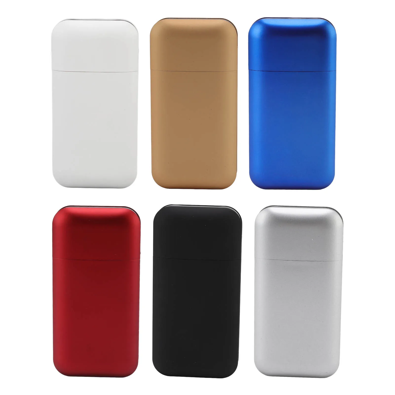 Cigarette Box Pressure Proof Cigarette Case Keep Freshing Plastic Iron Adjustable Height Dual Use for Office