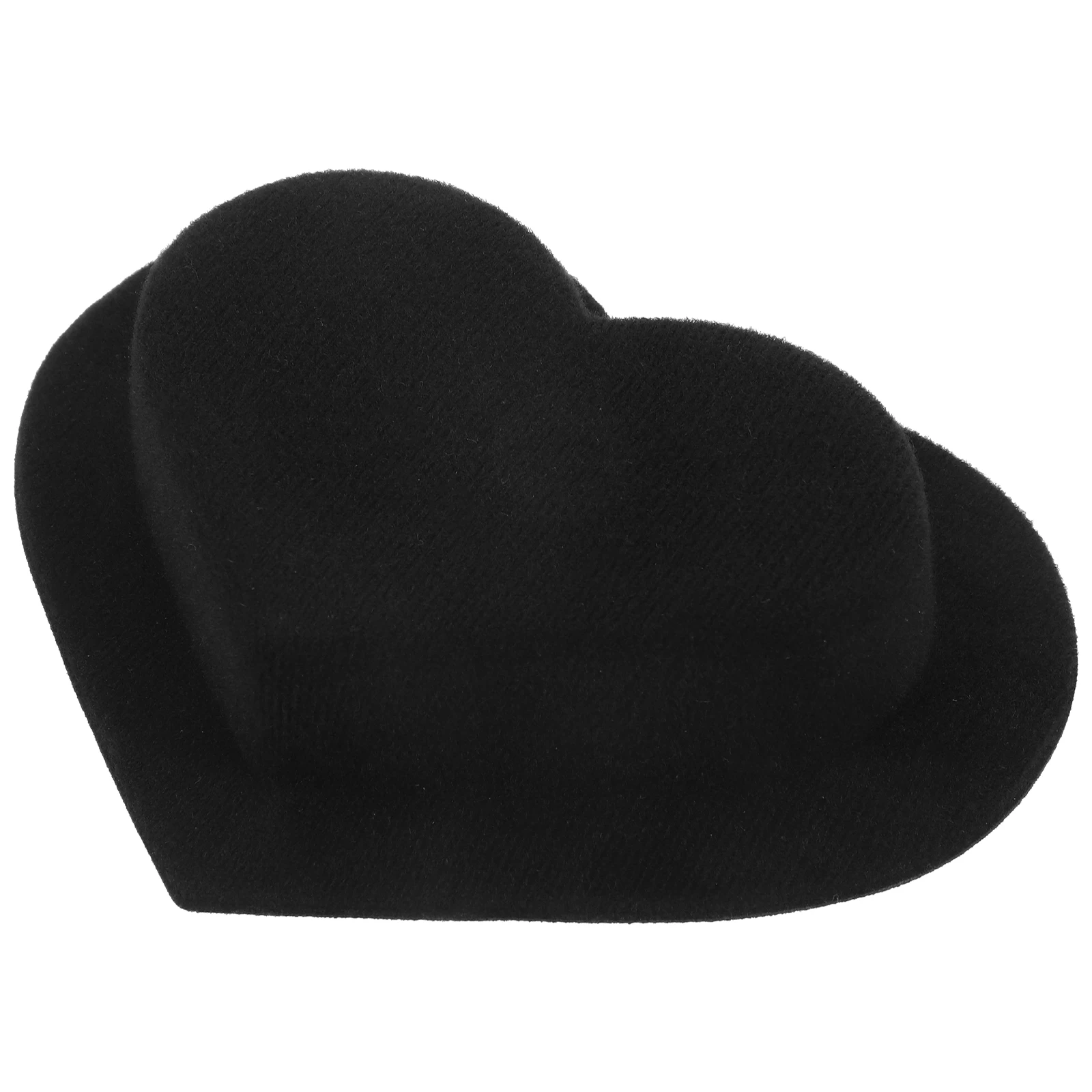 

EVA Fabric Hats Embryo Mini Kawaii Heart Shaped DIY Accessory Black Small Mini Hats Top Hat Decorative Replacement