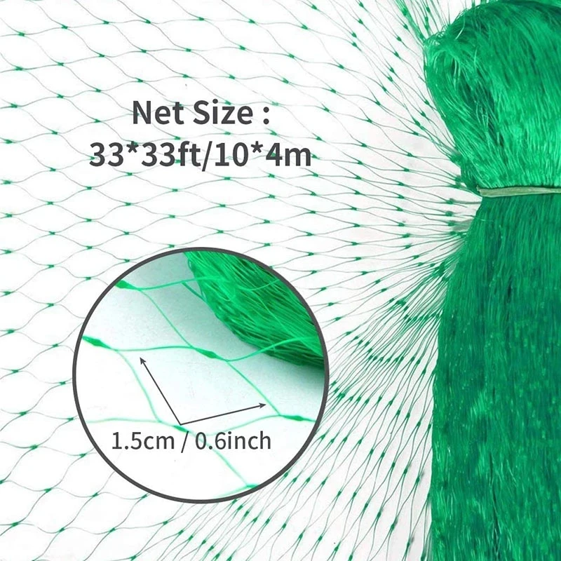 Anti Bird Netting Orchard Net For Garden Netting Protect Fruit Trees Seedlings Plants Against Birds, Squirrels, Cicadas, Rodents