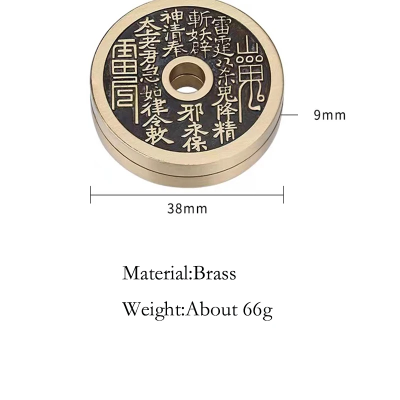 แม่เหล็ก Bagua Bagua เหรียญแม่เหล็ก EDC ของเล่นคลายเครียดมีสไลเดอร์โลหะสำหรับผู้ใหญ่ป้องกันความเครียดสปินเนอร์มือหมุนคลายเครียดและ Relief ความเครียด