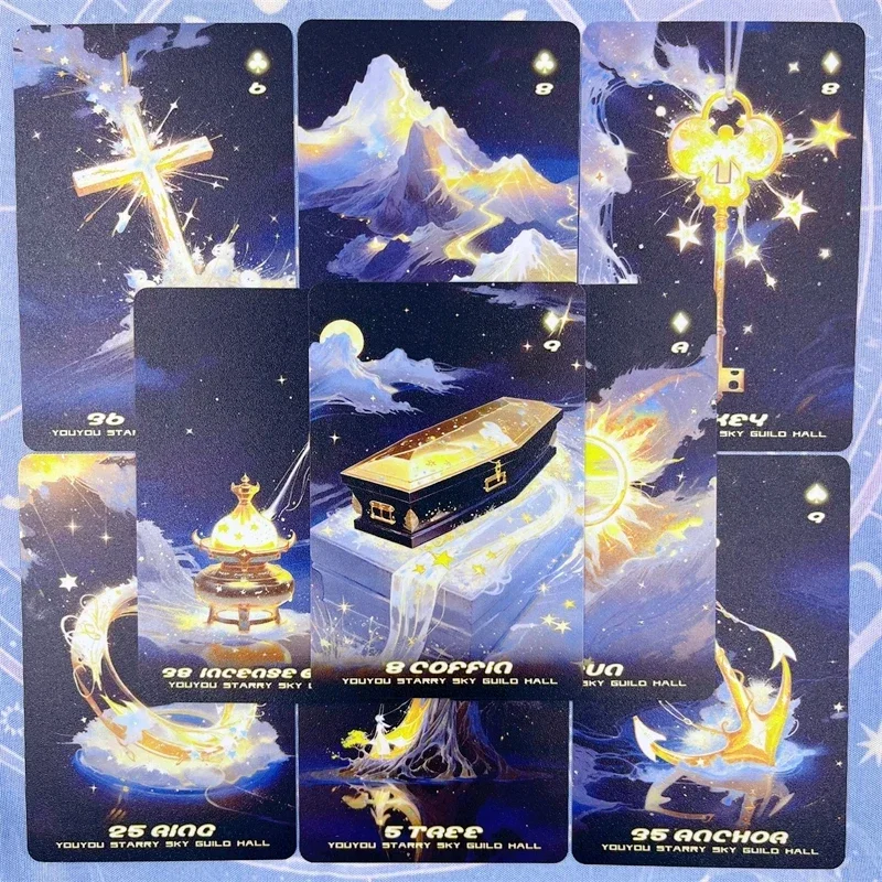 Baralho oracle original star river lenormand 42 pvc à prova d'água psicologia lenormant reunião mágica previsão do futuro cartão reconhecido