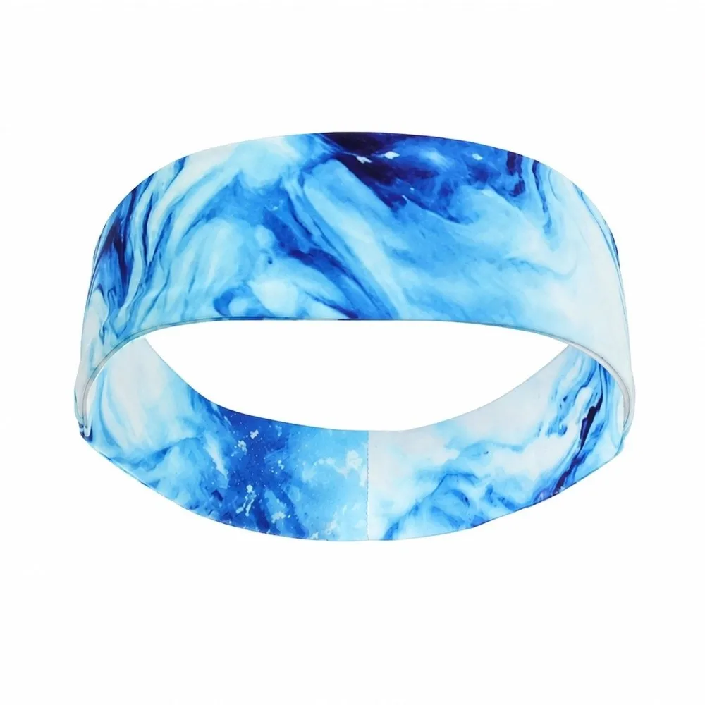 Anti-Slip Sports Headband Sweat-Absorbing Breathable Yoga Headband High-Elastic Thin Elastic Sweatband Fitness