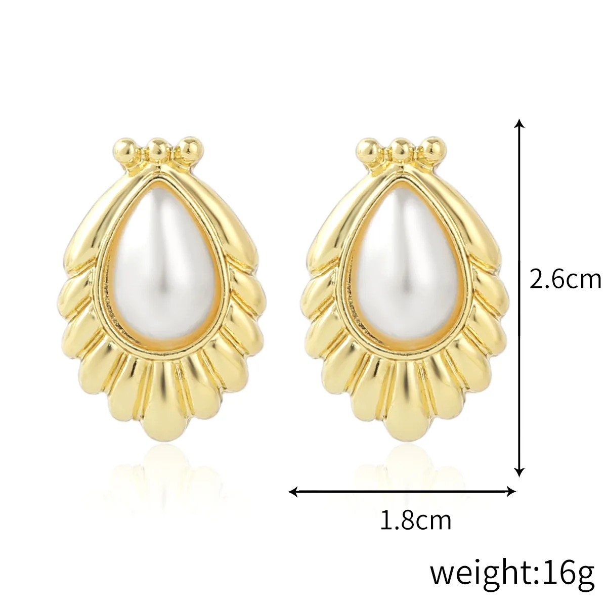 Natural Freshwater Pearl Earring Simple Temperament High-Grade Sense Pearl Earrings For Women