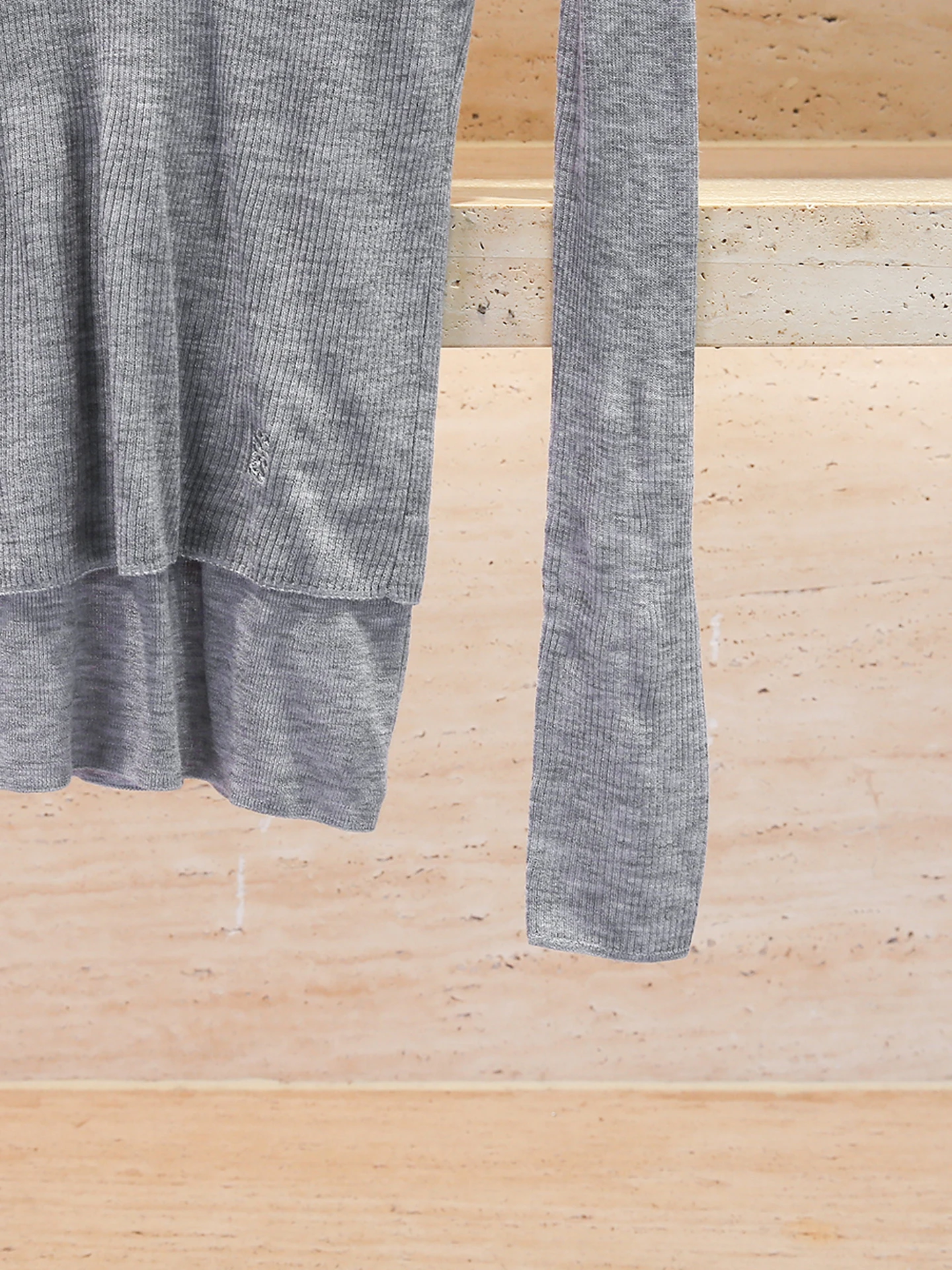 Slim Fit Casual Versátil Top de Malha Feminino Faion Outono Inverno Commute Sle Acolchoado redondo Ne Long Sve Respirável