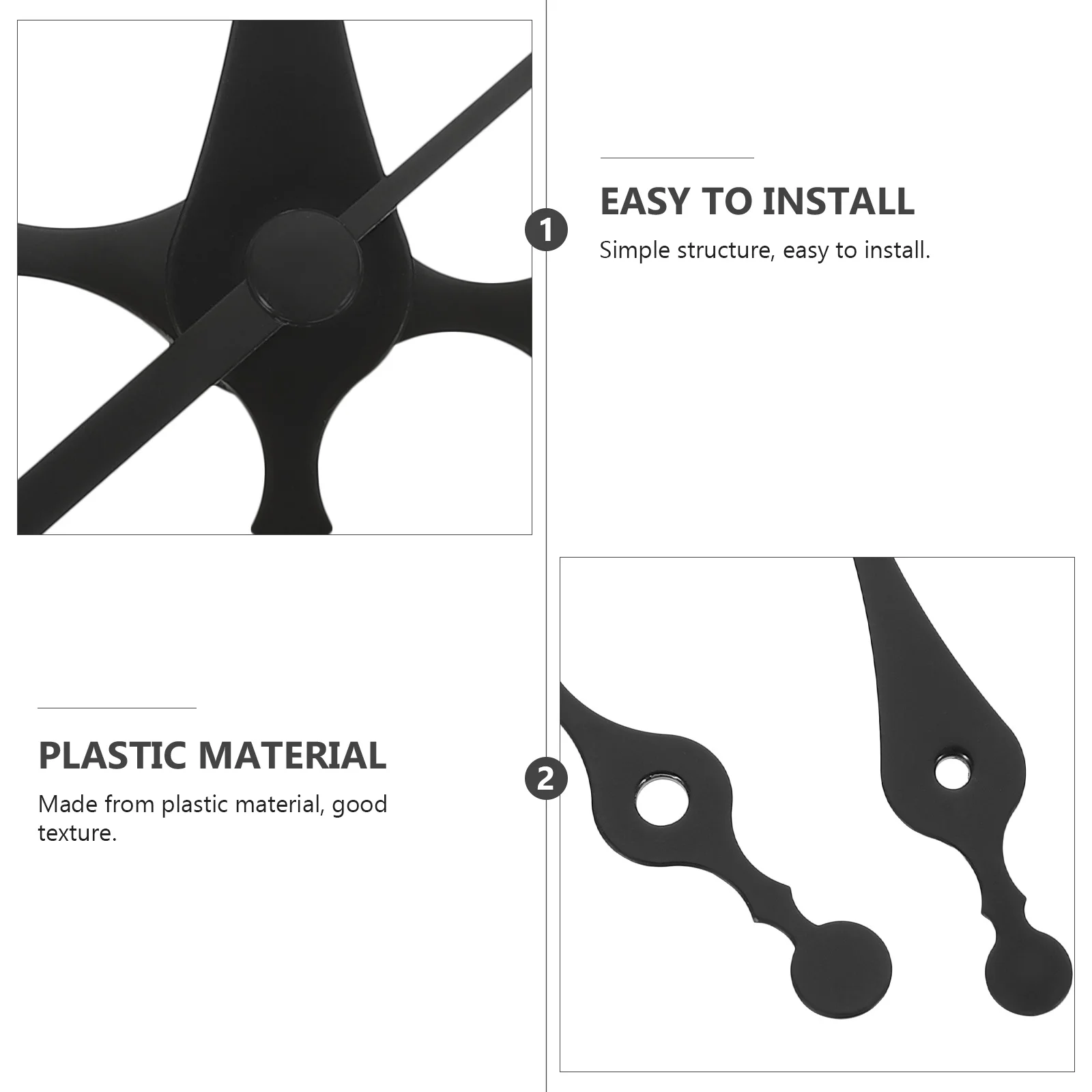 

10 set Hands Plastic Diy Repair Hands For Wall Repair Tools Clock Mute Replacement Parts Kit Clock Accessories