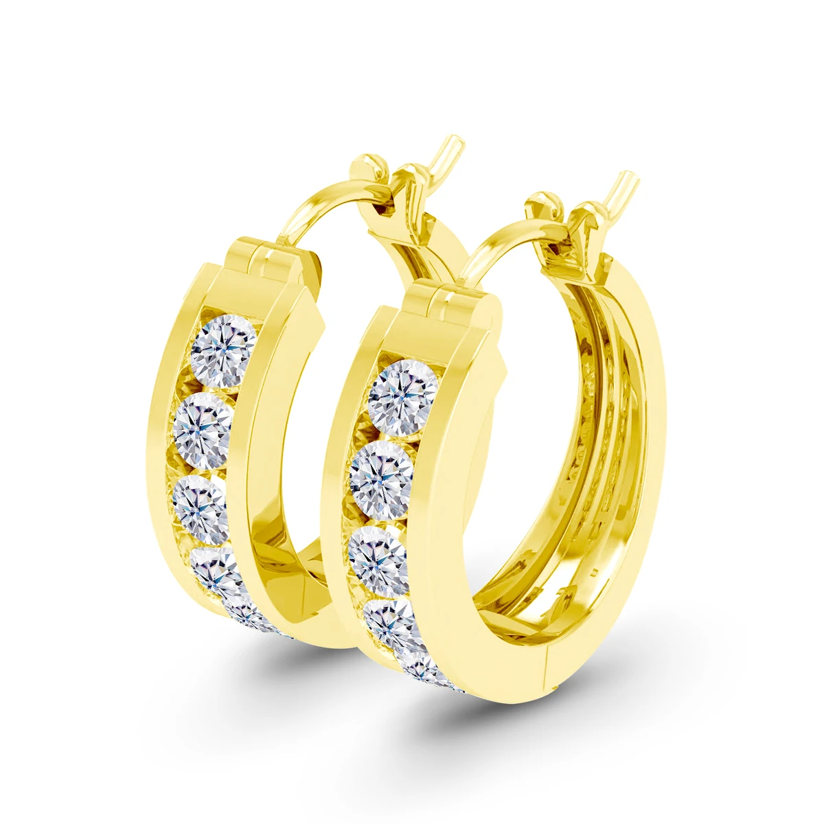 14K Gold Filled Anti-aanslag Moissanite Hoepel Oorbellen D Kleur Uitstekende Cut Diamond Earring voor Vrouwen Luxe Sieraden Gift