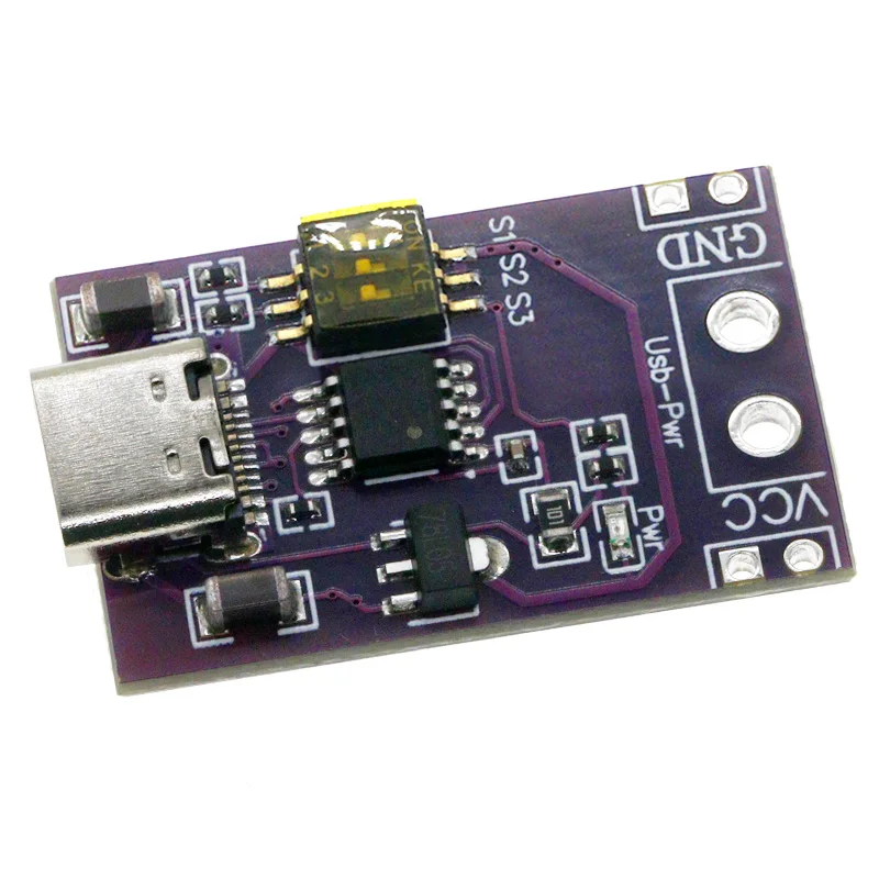 Type-C QC AFC PD2.0 PD3.0 to DC Spoof Scam Fast Charge Trigger Polling Detector USB-PD Notebook Power Supply Change Board Module