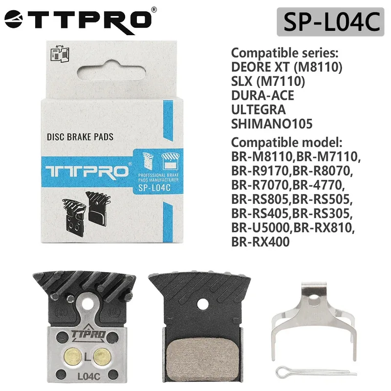 TTPRO SP-L04C Bicycle Brake Pads Hydraulic Brake Pad Road MTB Bike For XT SLX M8100 M7100 R8050 R7100 R7000