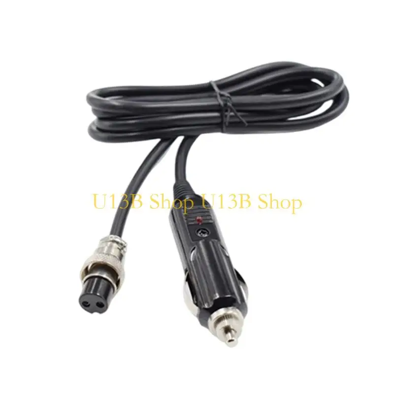U13B 12V-24V 15A Polarity Guide GX16 2 Pin Female Vehicle Power Cable for Devices