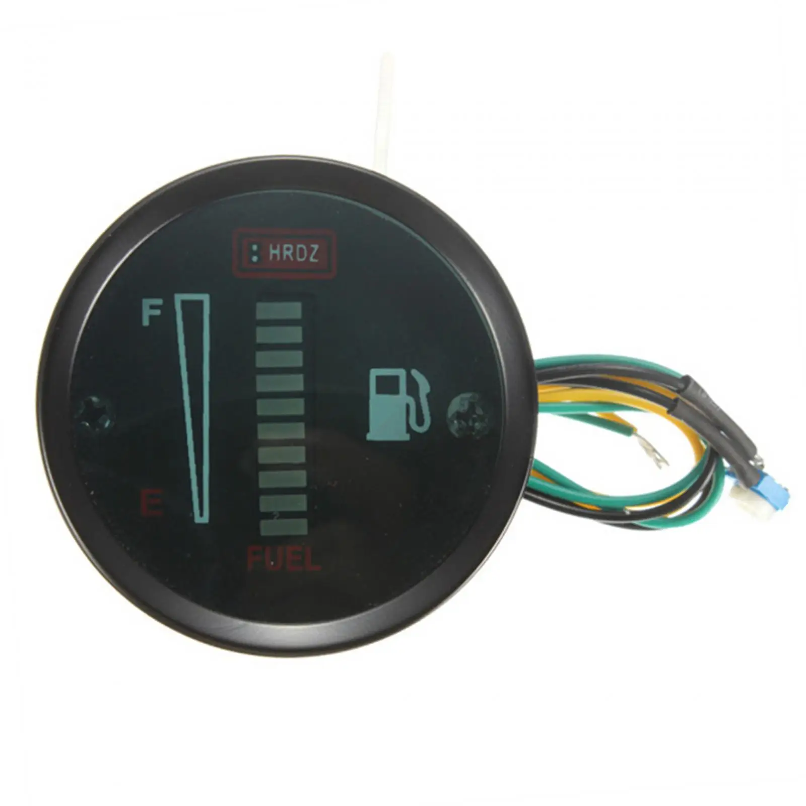 12V Fuel Tank Gauge Replacement Large Screen Blue LED Automotive Fuel Measurement Display for Motorcycle Car Gas Indication