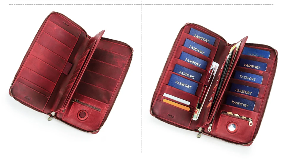 Reisepass-Etui, Familien-Reisepass-Halter, Dokumenten-Organizer, Kartenhalter, Clutch, RFID-Schutz, Diebstahlschutz, Verlustschutz – Detail 13