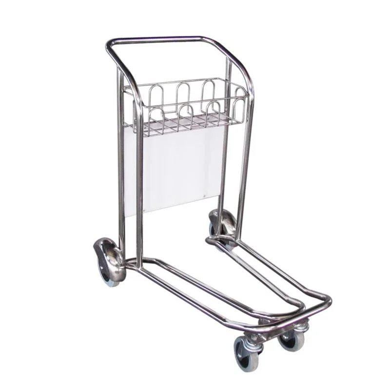 OEMStainless steel airport luggage trolley, logistics truck, hotel luggage cart, property service truck