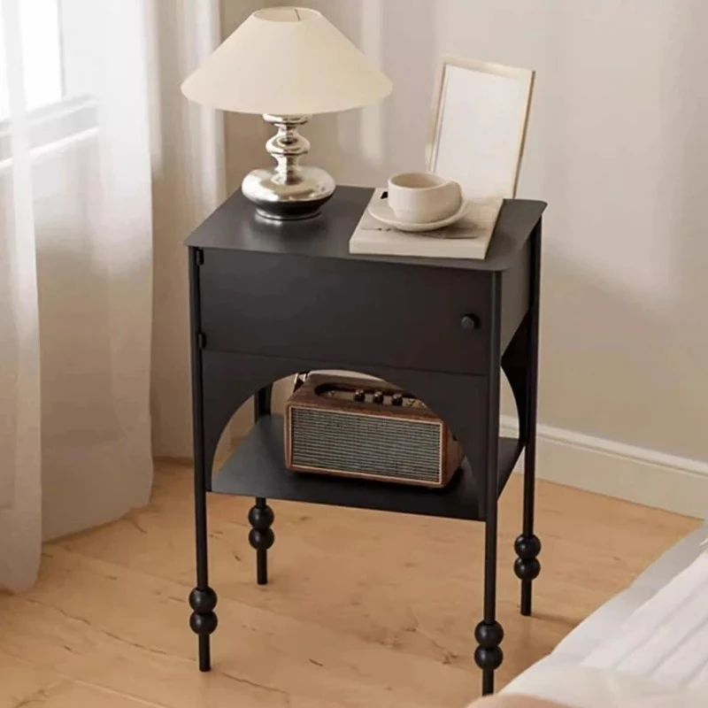 Vintage Nightstand  Night Table Luxury Decoration Bedside Tables Comfortable Small Side Table Cabinet Storage
