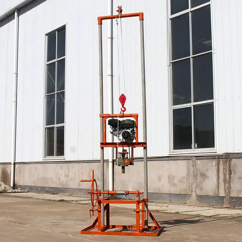 

Customized Small Portable Water Well Drilling Rig 80m Petrol Diesel Mini Manual Borehole Drilling Machine Lightweight Hot Sale