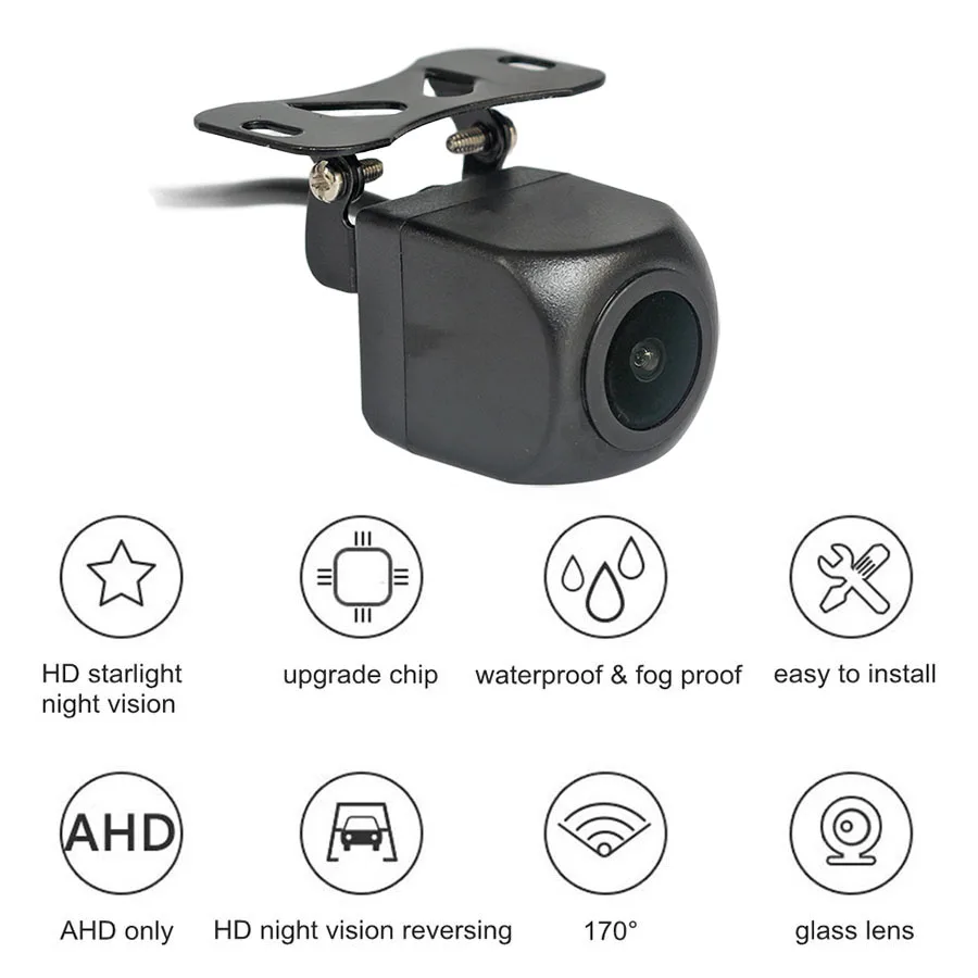 DIYKIT 1920*1080 5inch AHD IPS Rear View Car Monitor Starlight Night Vision Backup Car Camera Vehicle Reverse Camera