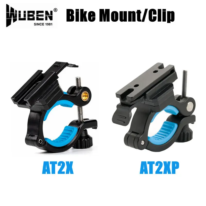 WUBEN AT2X Bicycle Mount For WUBEN X4 X1 X1Pro X2Pro AT2XP Flashlight Holder Stand Bike Clip Cycling Lighting Metallic Material