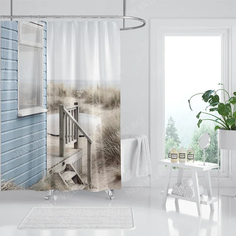 Waterproof fabric shower curtains Bathroom curtain accessories 180x200 Bath curtain for shower 240*200 nordic boho decoration