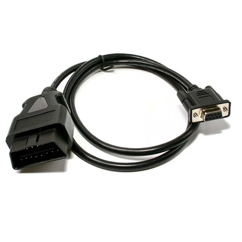 VAG OBD 16Pin To DB9 Serial RS232 Connector DB 9PIN OBD2 16Pin Male Extension Cable OBDII 16 Pin To DB9 Female Car OBD Tool