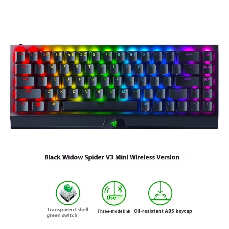 Razer BlackWidow Spider V3 Mini Wireless Bluetooth USB Mechanical