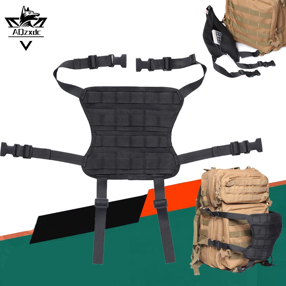 Tactical Helmet Compartment Molle Expansion Board Compartment Airsoft Backpack Small Bag Chest Hanging for CS Hunting Camping