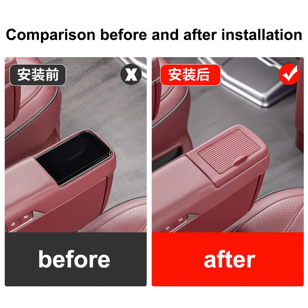 2 Pcs Fit For VOYAH Taishan Mount Tai 2026 Second Row Seat Armrest Screen Protector Automotive Parts Silicone Protective Pad