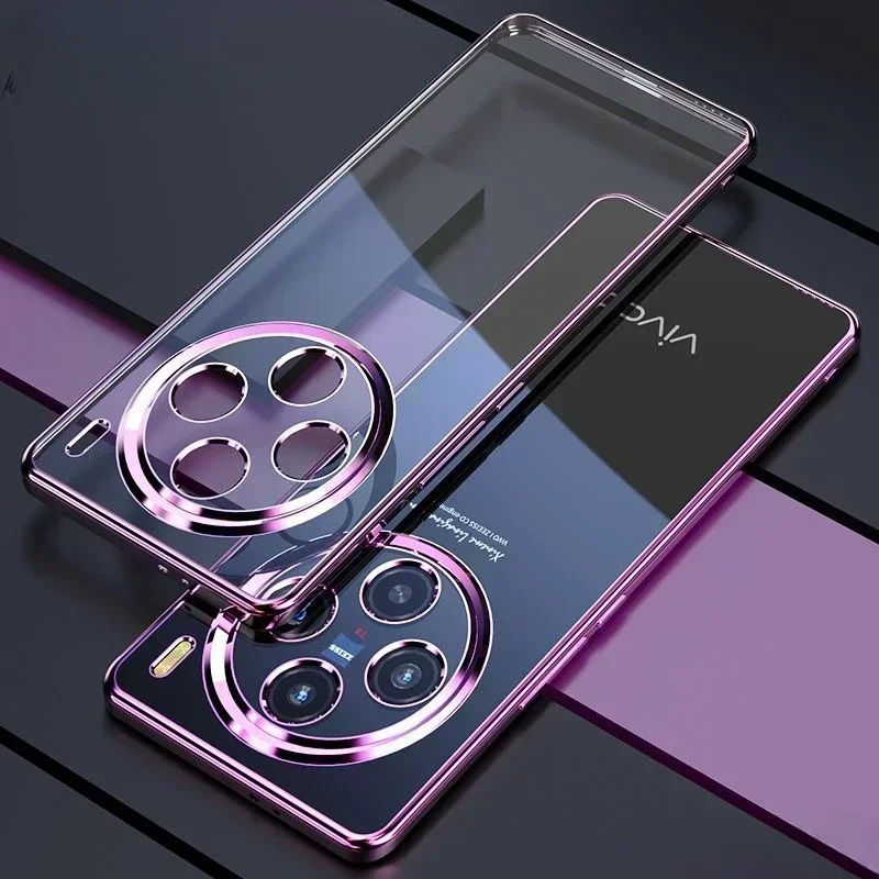 For Vivo X100 Pro Electroplating Phone Case For Vivo X 100 X100Pro Lens All-inclusive Silicone Soft Shell Back Cover Cases