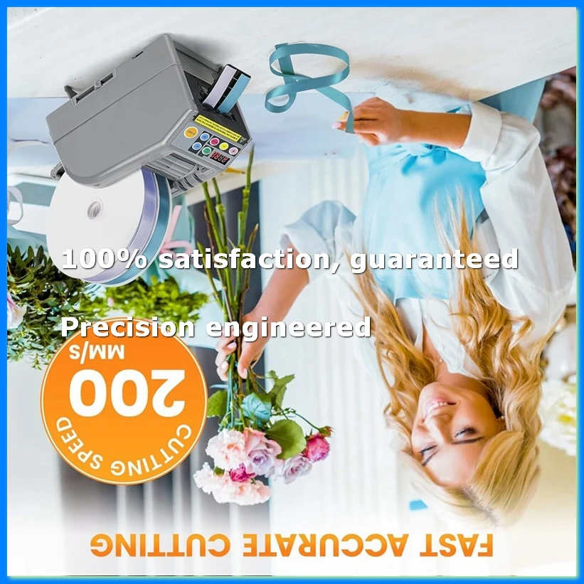 

Ribbon Cutting Machine, Automatic Tape Dispenser, 999mm Precision Cutting, Perfect for Transportation, Home Use Us Plug-ABYS