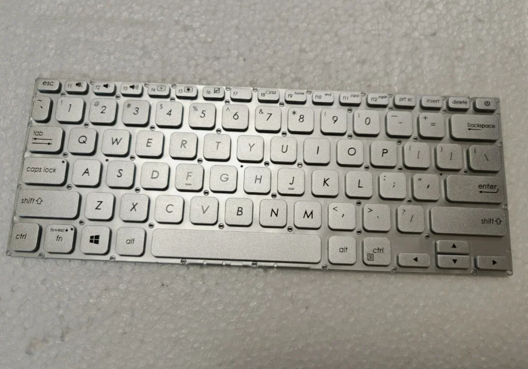 US Silver Keyboard For ASUS VivoBook X412 S412 D412 F412 A412 X412U UA X412FL S412DK X412DA Non-backlit