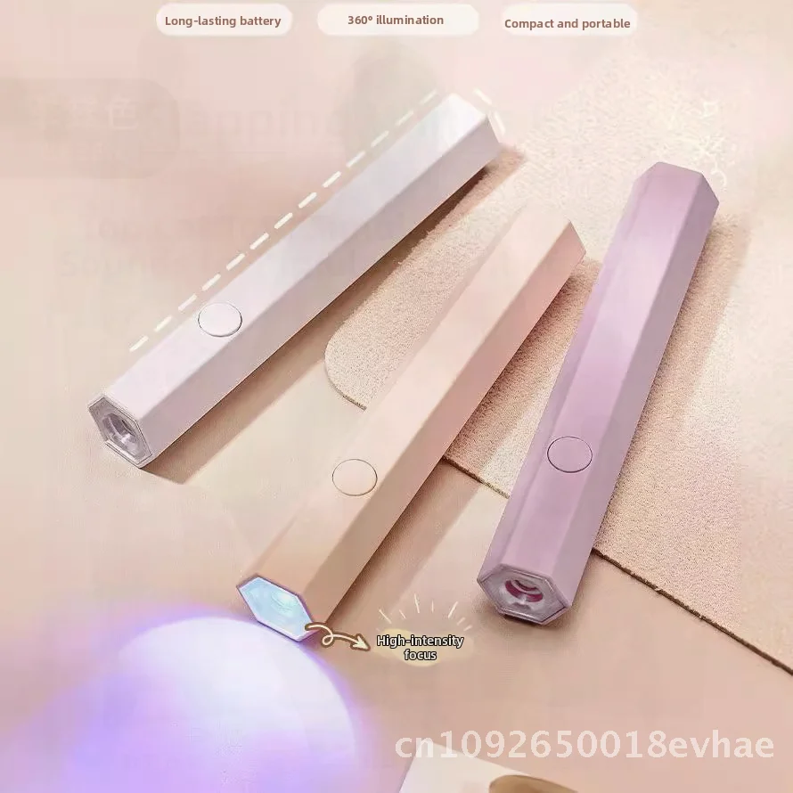 

Portable Handheld Nail Art Strip Light Rechargeable Phototherapy Lamp Quick-Drying Non-Blackening Multi-Color Nail Lamp for All