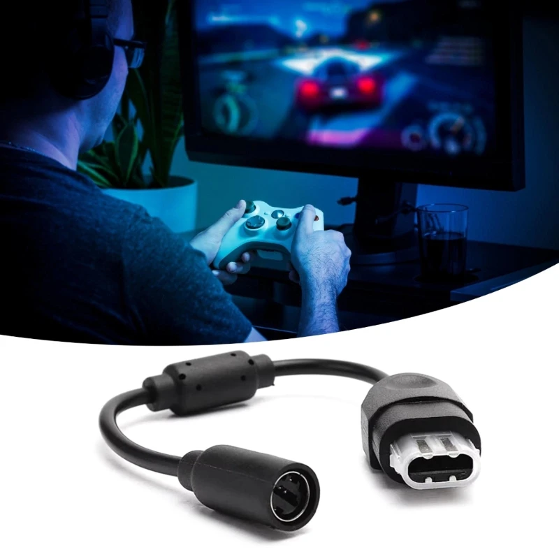 Console Breakaway Cable Handle Adapter Cord 25cm Long for XB Controller Black