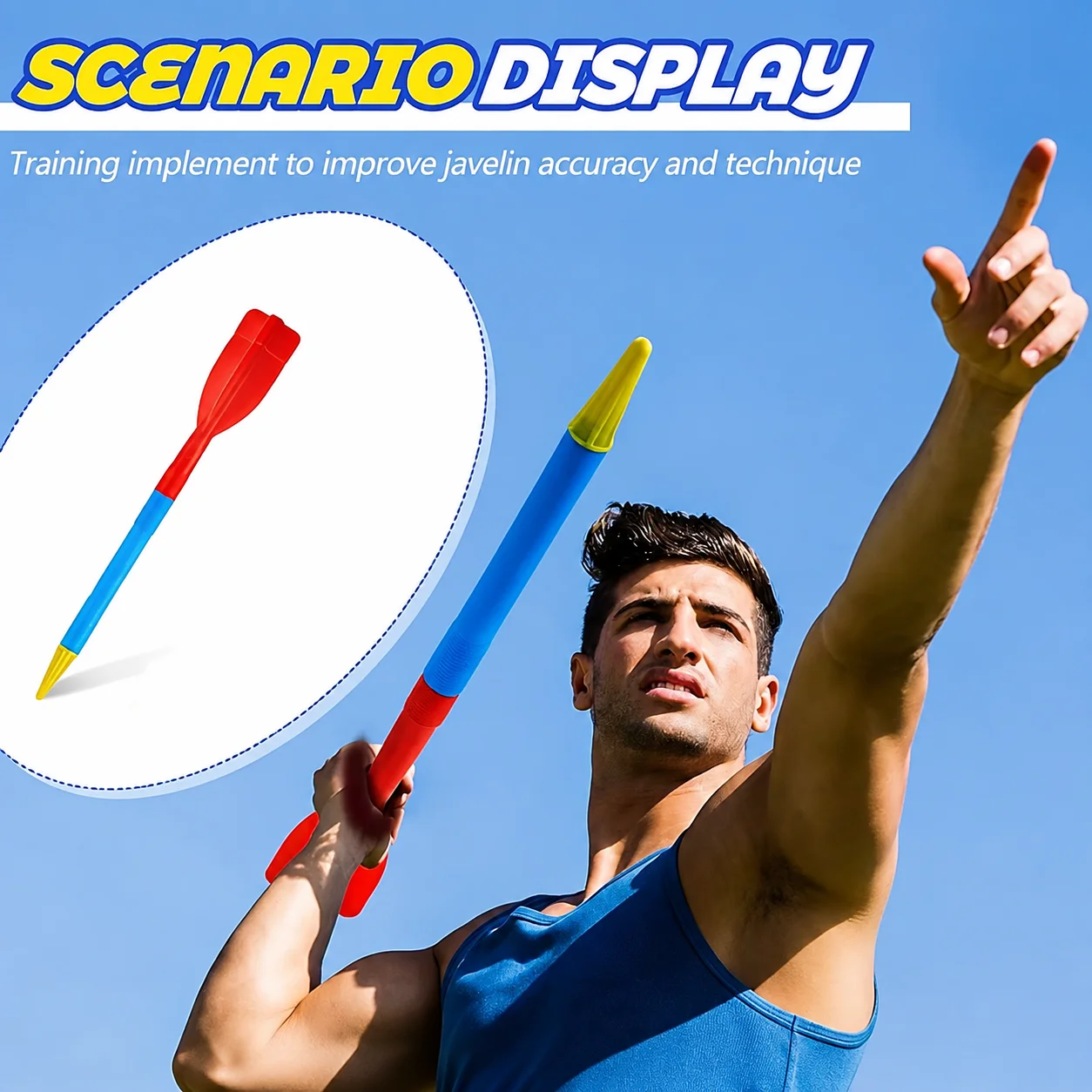 Javelin Throwing - 1 lance souple pour enfants et