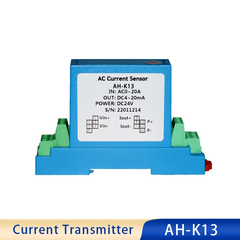 

DC/AC Current Transmitter Voltage Isolation Sensor Perforated Mutual Inductance Integrated Module 0-100A to 4-20mA