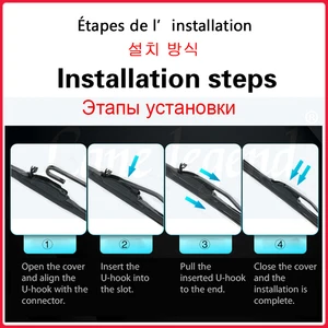 Für Honda CRV CR-V 2007 2008 2008 2002 2011 2011 3rd Generation der hinteren Frontwagen Generierung Weiche Gummi-Reiniger-Blads 10 Hauptverkäufe CRV Glass Gummi - №7