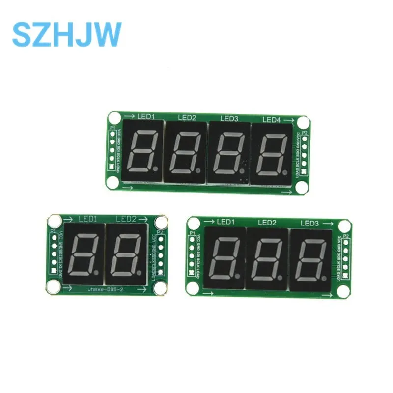 

74HC595 2/3/4 digits static drive 2-segment digital tube display module can be seamlessly connected in series with 0.5-inch