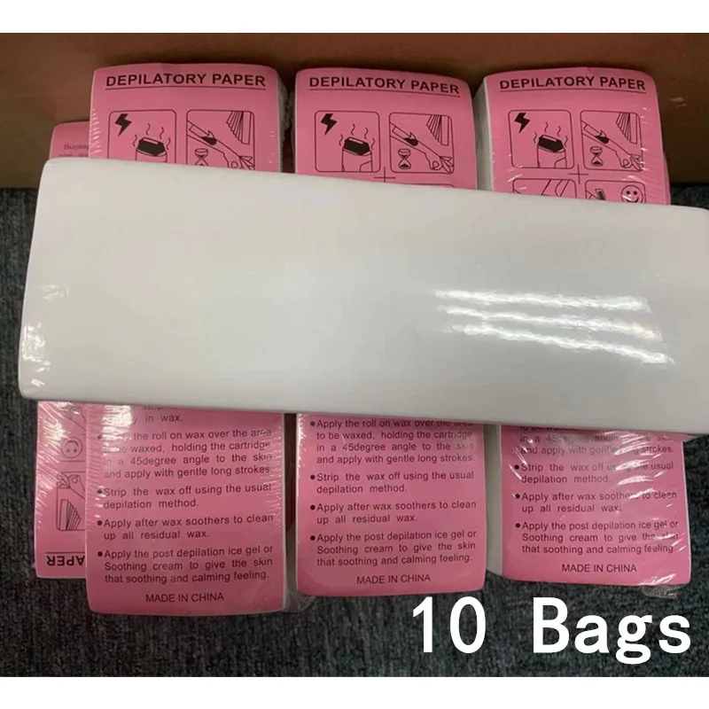 100/500/1000pcs High Quality Nonwoven Hair Removal Wax Paper For Women Men Body Leg Arm Hair Removal Epilator Wax Strip Paper