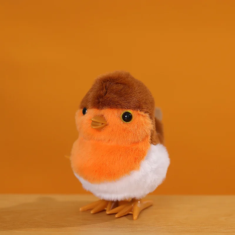 Jumping Xuanfeng Little Parrot Winding Spring Toy, a realistic plush jumping parrot pet children's toy