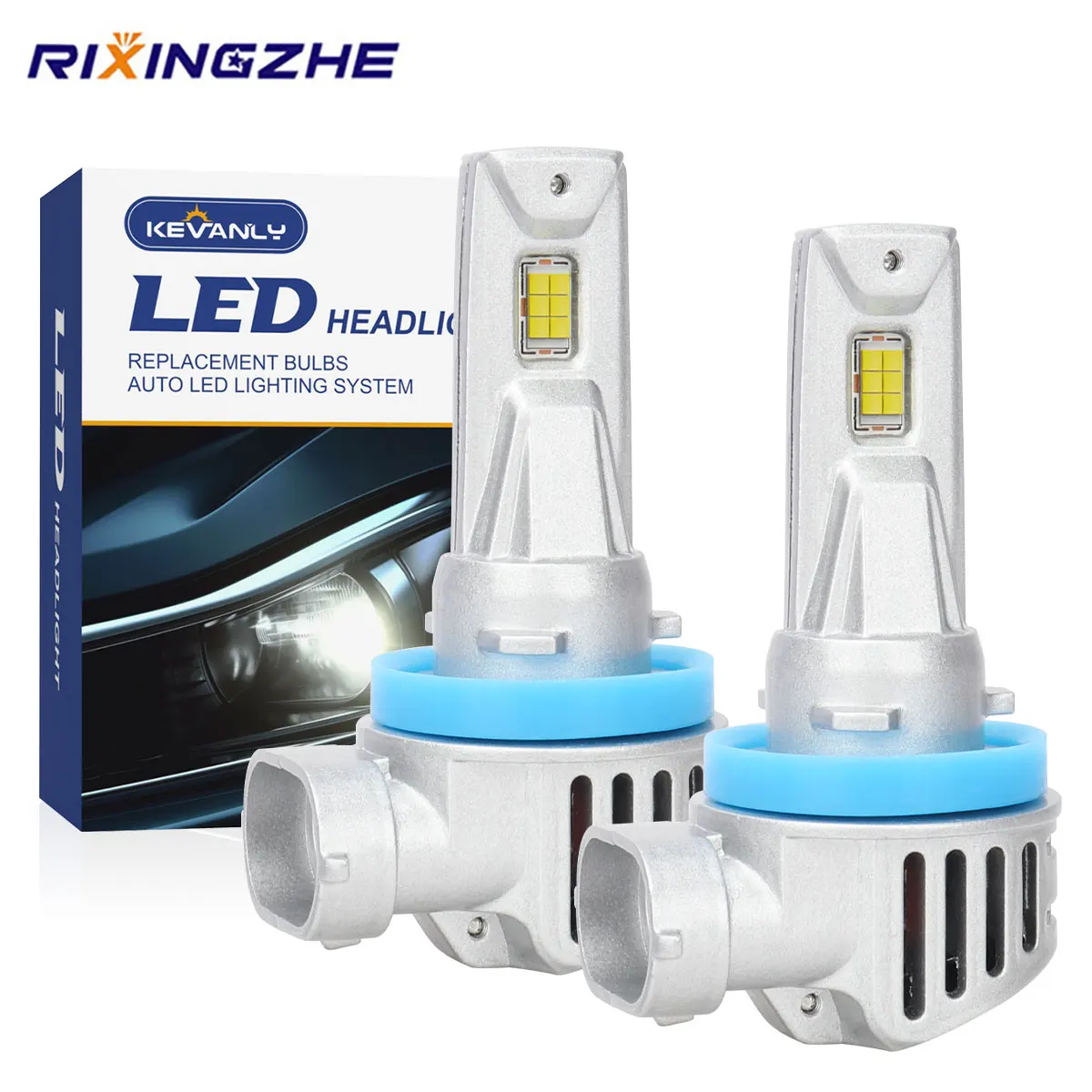 

2pcs H4 LED Car Headlights Bulb 9005 HB3 9006 HB4 LED Headlights 6000K White DRL High and Low Beam Light 65W Fog Lamp 12V