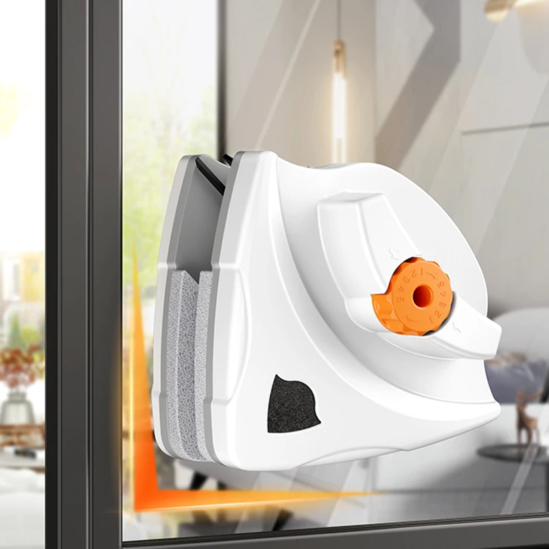 Magnetic window cleaner high-rise window wipe window household double-sided scrub brush scraping cleaning special tool
