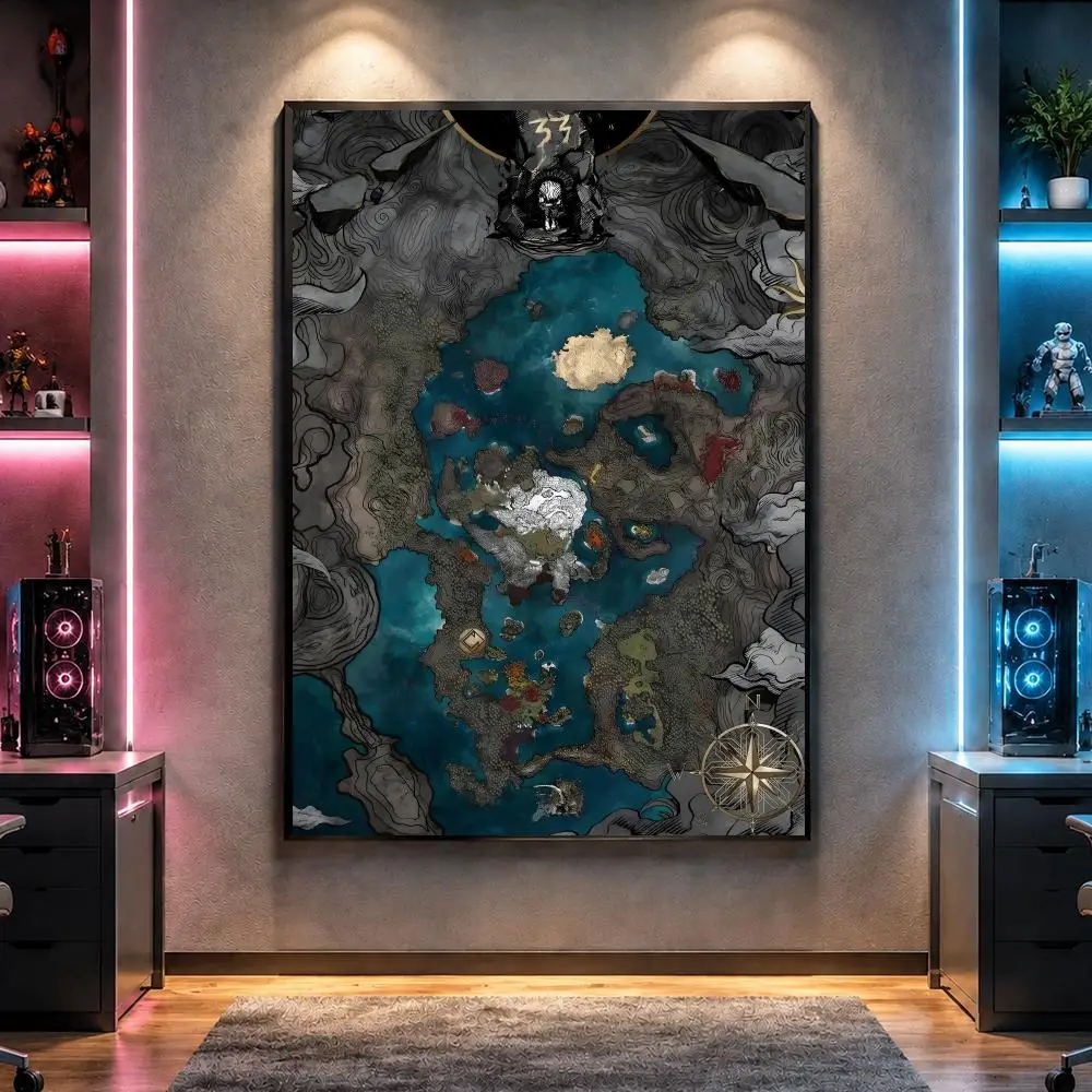 Game C-Clair Obscur Expedition 33 RPG Poster Wall Art Bedroom Living Room Dorm Bar Cafe Gym Studio Home Decor Gifts