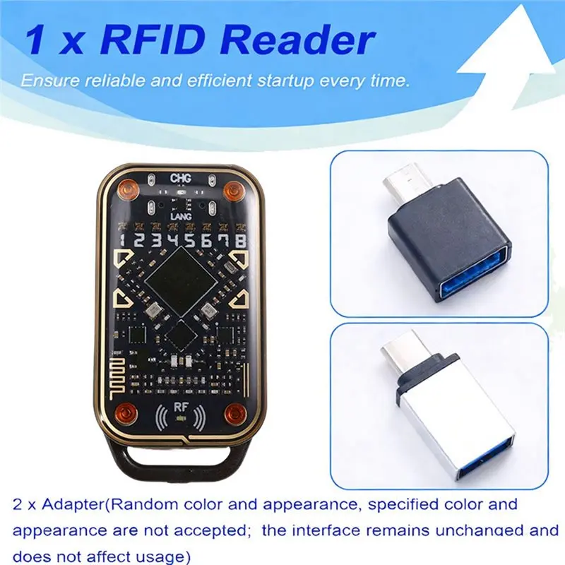 A92Z RFID Smart Chip Emulator Reader Chameleon V3.0 125Khz 13.56Mhz ID IC Smart Card Duplicator Tag Copyer+ UID Keychain