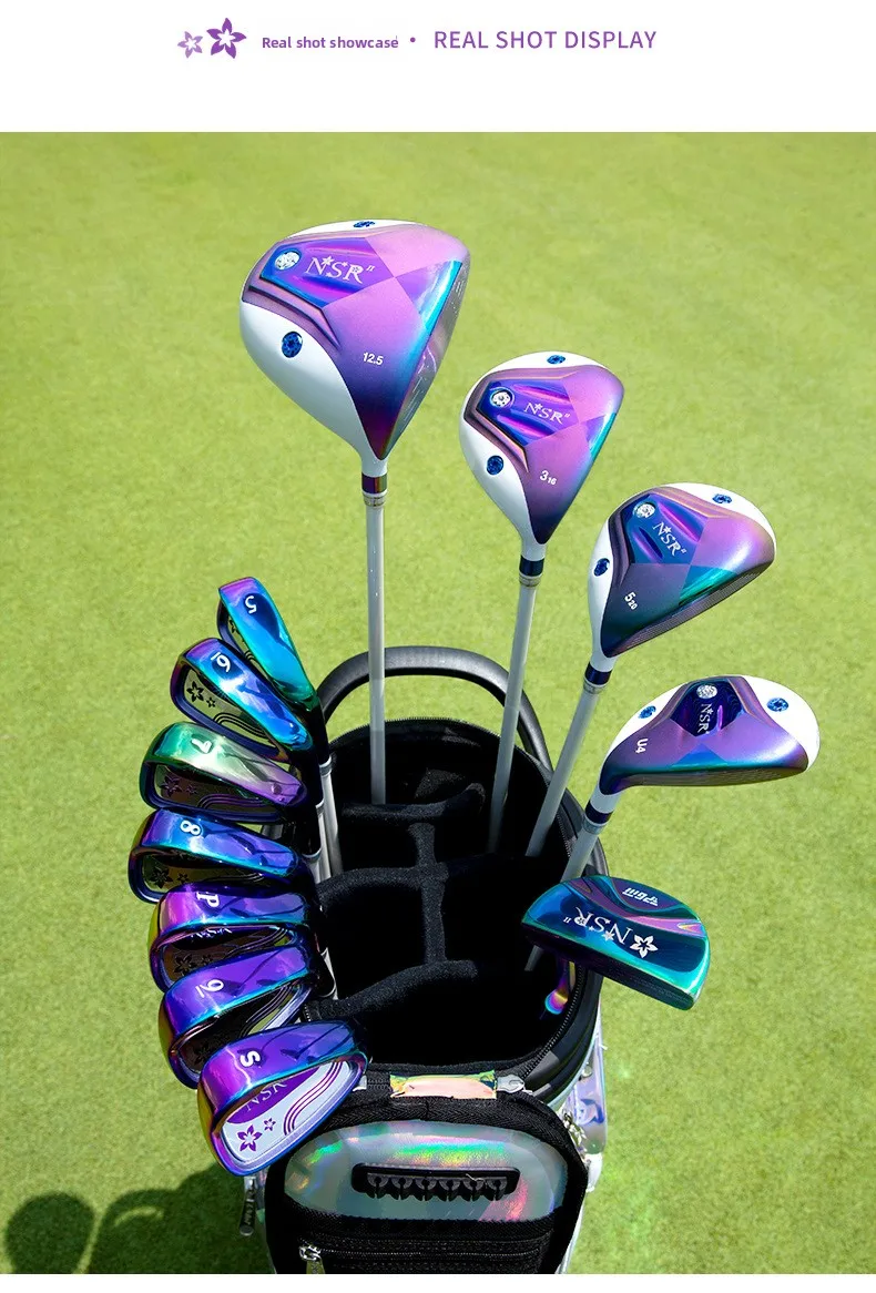 PGM Golf Driver Women's No. 1 Wood Right-Handed NSR2 Generation Titanium Alloy Weight Low Center Gravity MG026 L Flex Complete