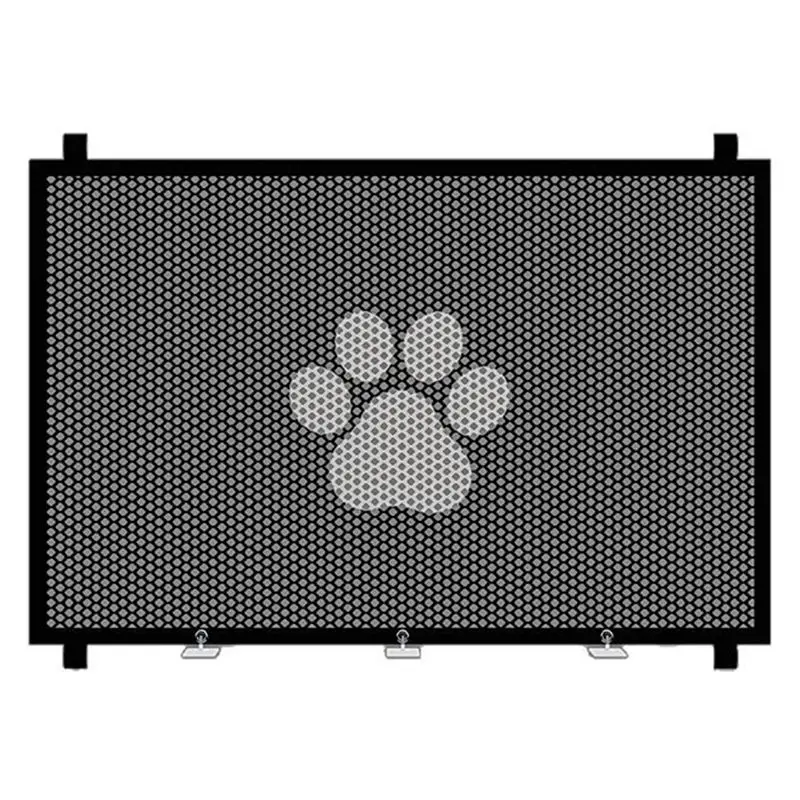 Retractable Mesh Barrier For Doorway Pet Enclosure Portable Folded Dog Barrier D0LD 110X78cm-AT36