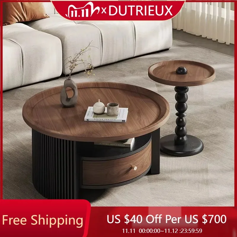 

Round Luxury Coffee Tables Accent Minimalist Storage Standing Coffee Tables Fashion Interior Mesas Bajas Chinese Style Furniture