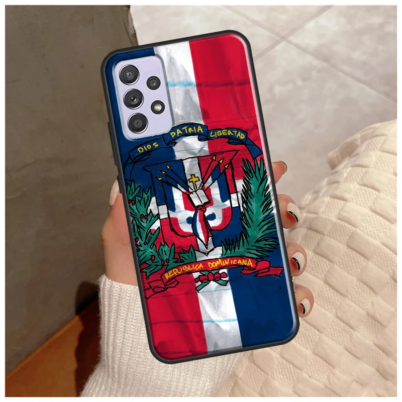 Dominican Republic Flag Case For Samsung Galaxy A14 A34 A54 A12 A22 A32 A42 A52 A13 A23 A33 A53 A50 A51 A71 Cover