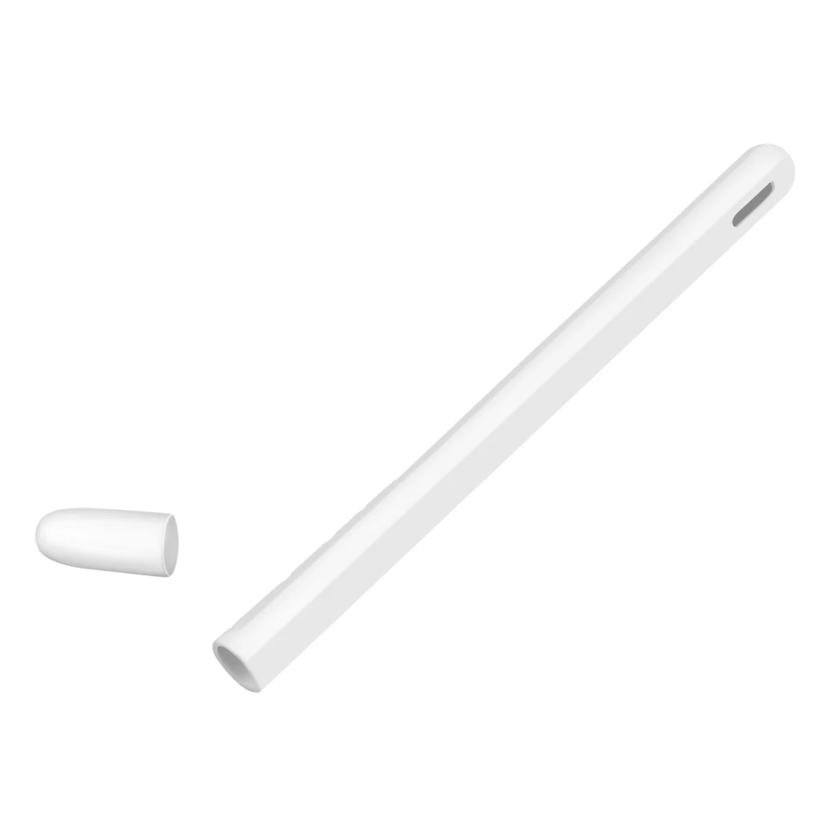 FZFZ Tablet Stylus Pen Capa protetora para lápis 2 casos portátil macio silicone lápis caso acessório branco