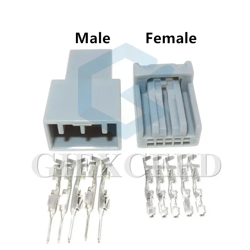 2 Sets 5 Pin MX34005SF1 Auto Window Lifter Sockets Burglar Alarm Connector AC Assembly Female Male For Honda VW