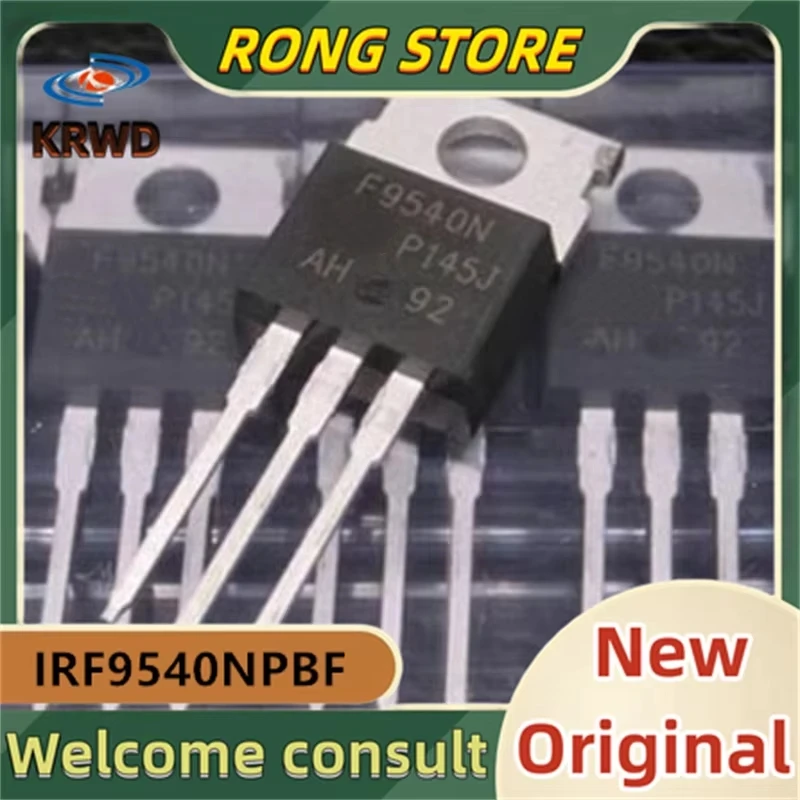 (10PCS)  IRF9540N IRF9540NPBF 9540 TO-220 100V-23A   New and Original Chip IC