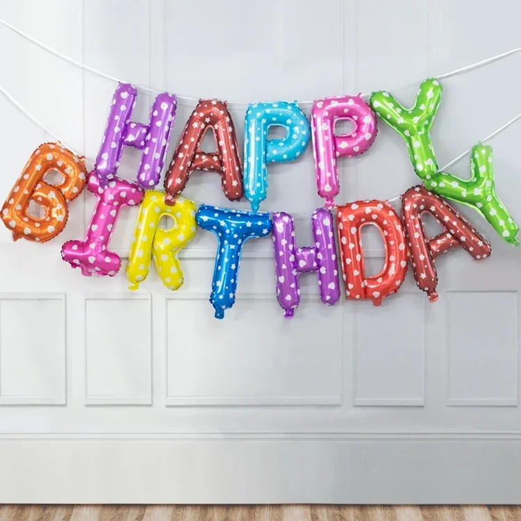 Geburtstagsballon Roségold Farbe Folie Buchstabenballons Set Alles Gute zum Geburtstag Dekoration Globos Kinder Partyzubehör – Detail 5